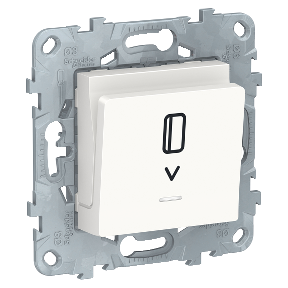 NU528318 Выключатель карточный, с подсветкой, 10 А, Белый Schneider Electric фото